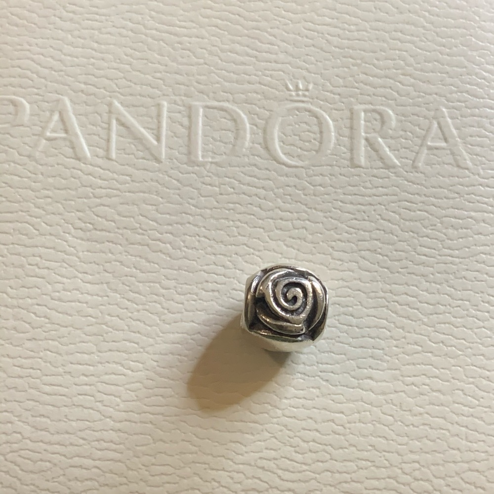 Genuine Pandora rose charm .925